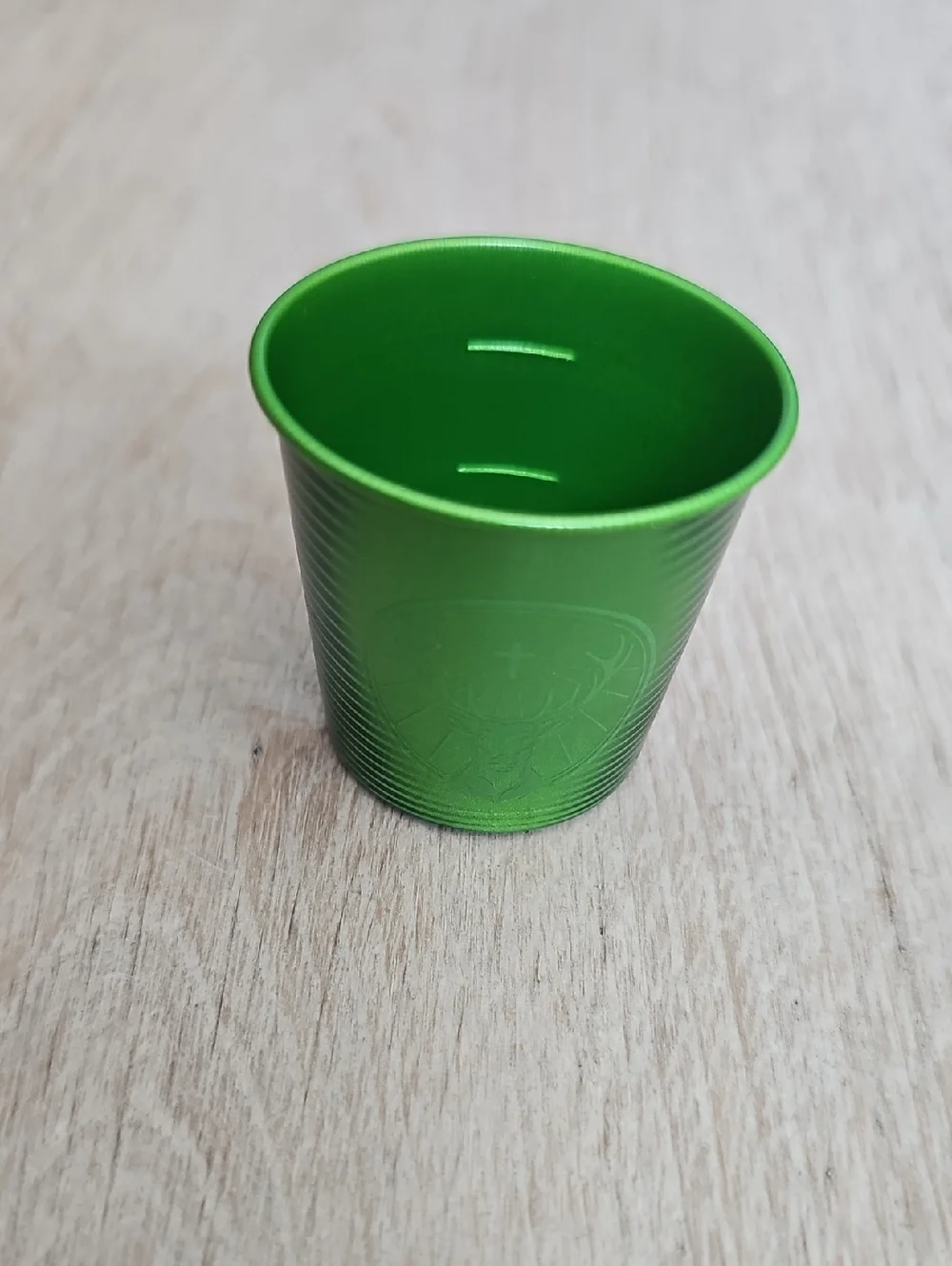 NWB Jagermeister Color Changing Aluminum Shot Cups Set Of 100